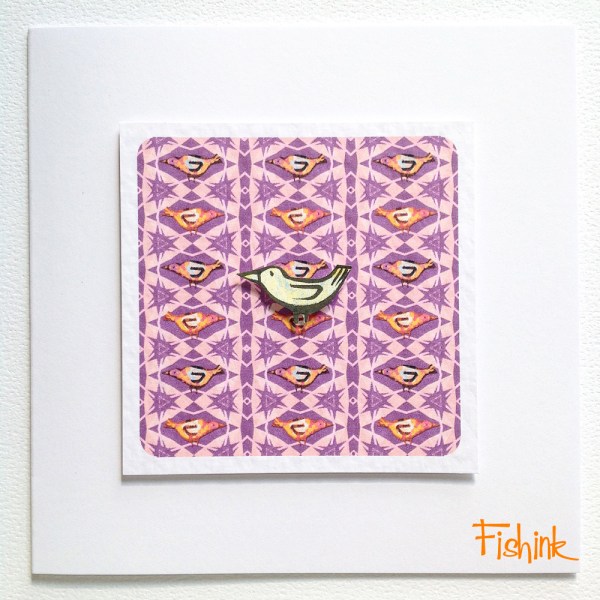 Fishink Textile Bird Cards 2